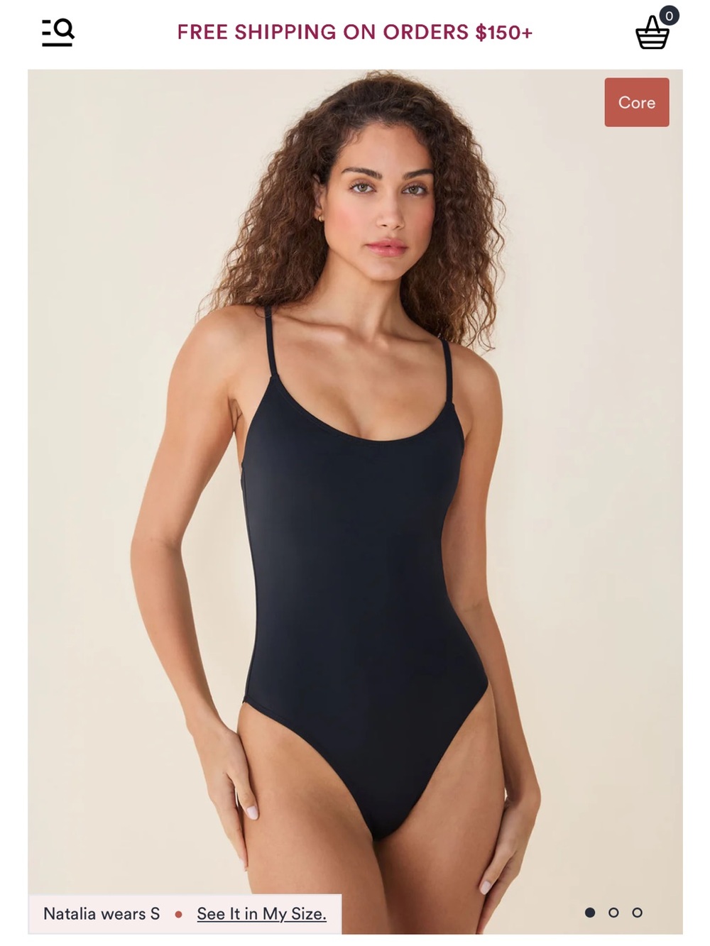Andie the Amalfi size medium color black. Like new